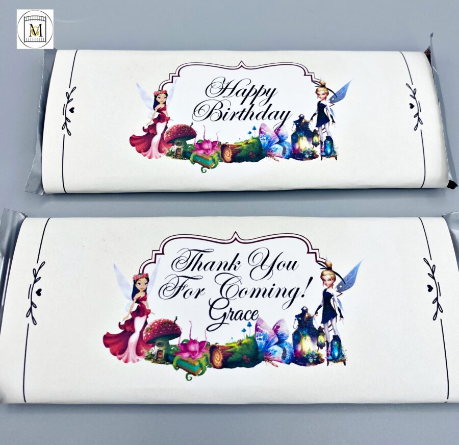 Fairy Hershey Bar Labels