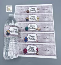 Wizard HP Water Bottle Labels