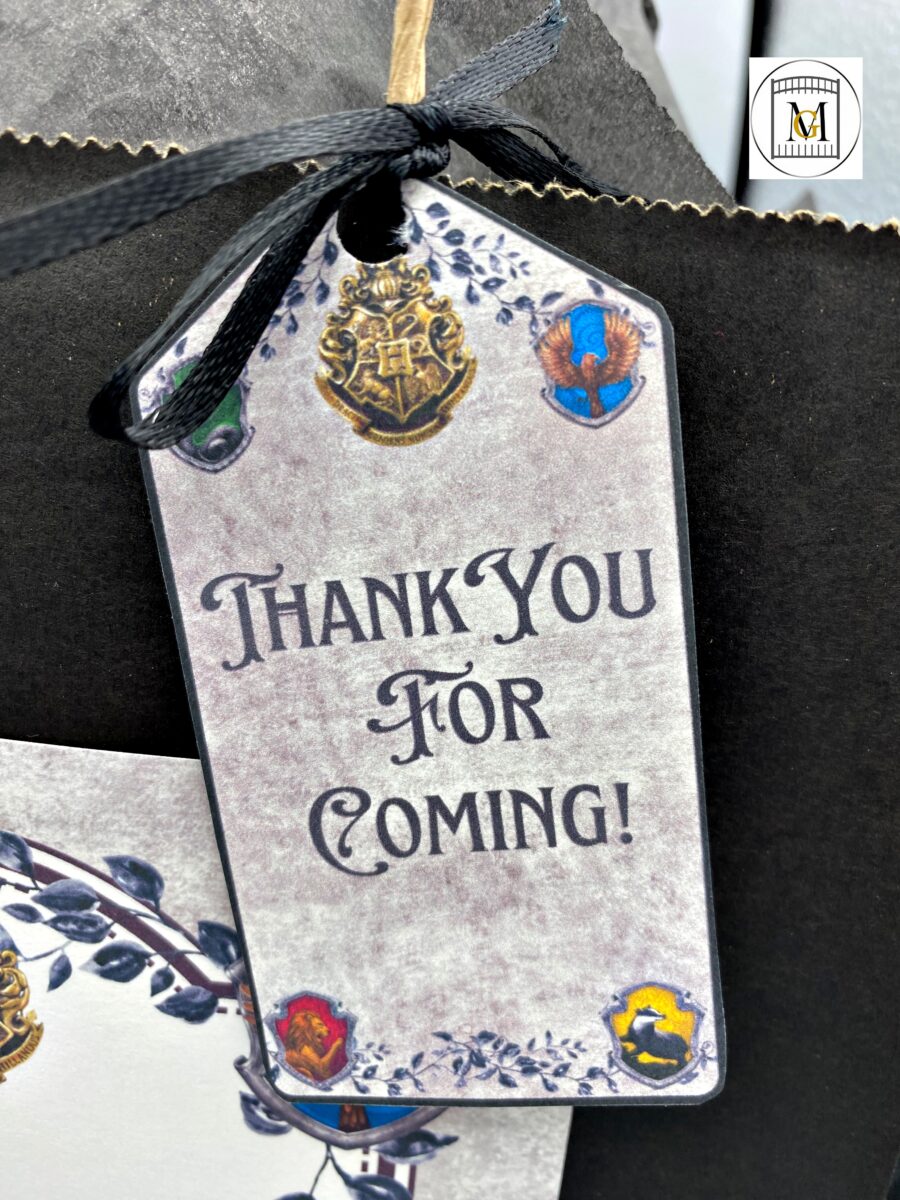 Harry Potter Wizard Favor Tag