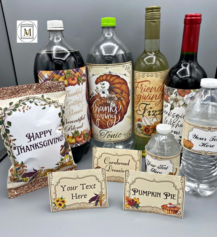 Thanksgiving Party Label Download