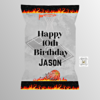 Basketball Chip Bag Cover Label