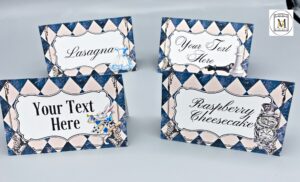 Alice in Wonderland Place Cards -Food Tent Labels
