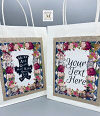 Alice in Wonderland Gift Favor Bag Label