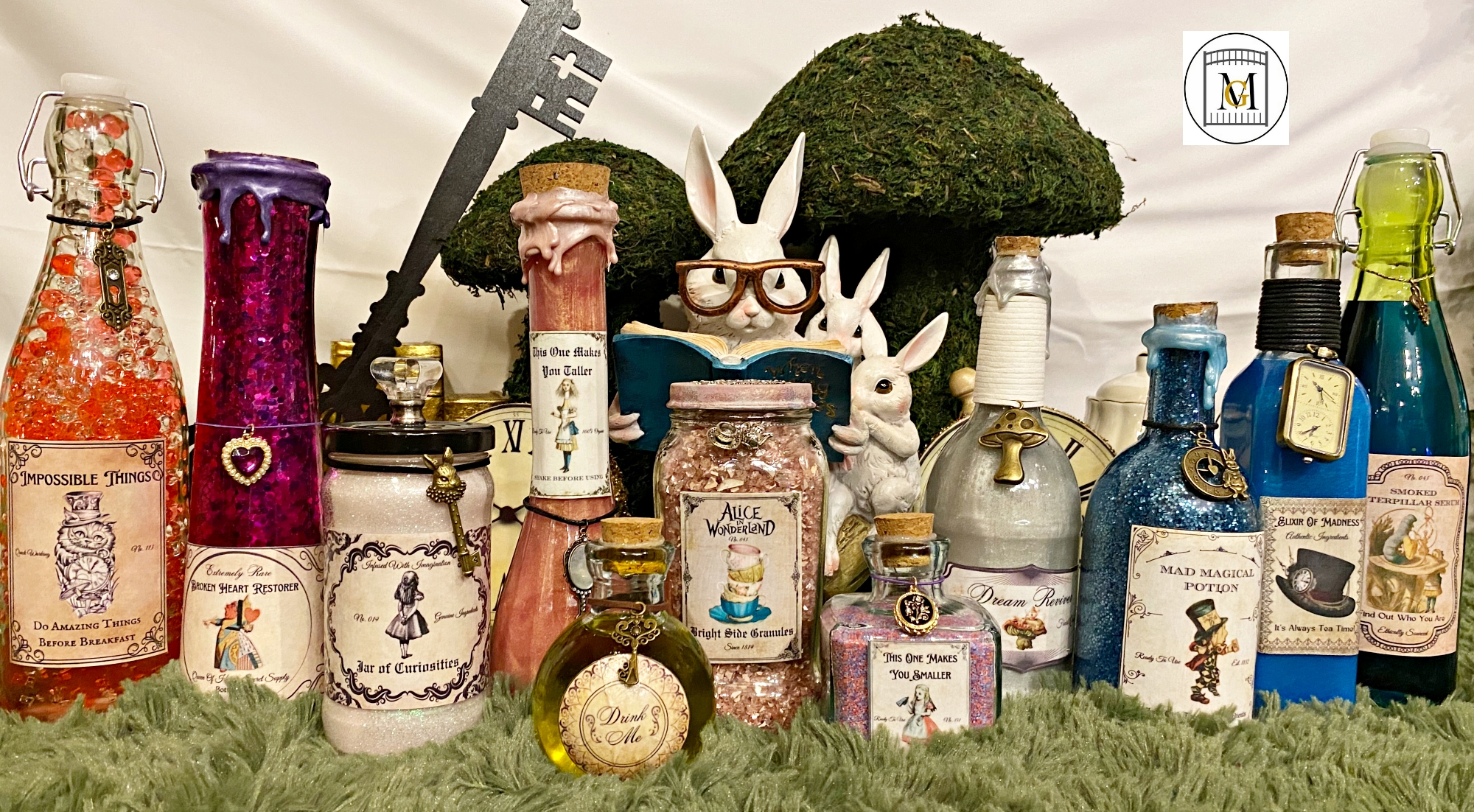 Alice in Wonderland Potion Bottle Labels