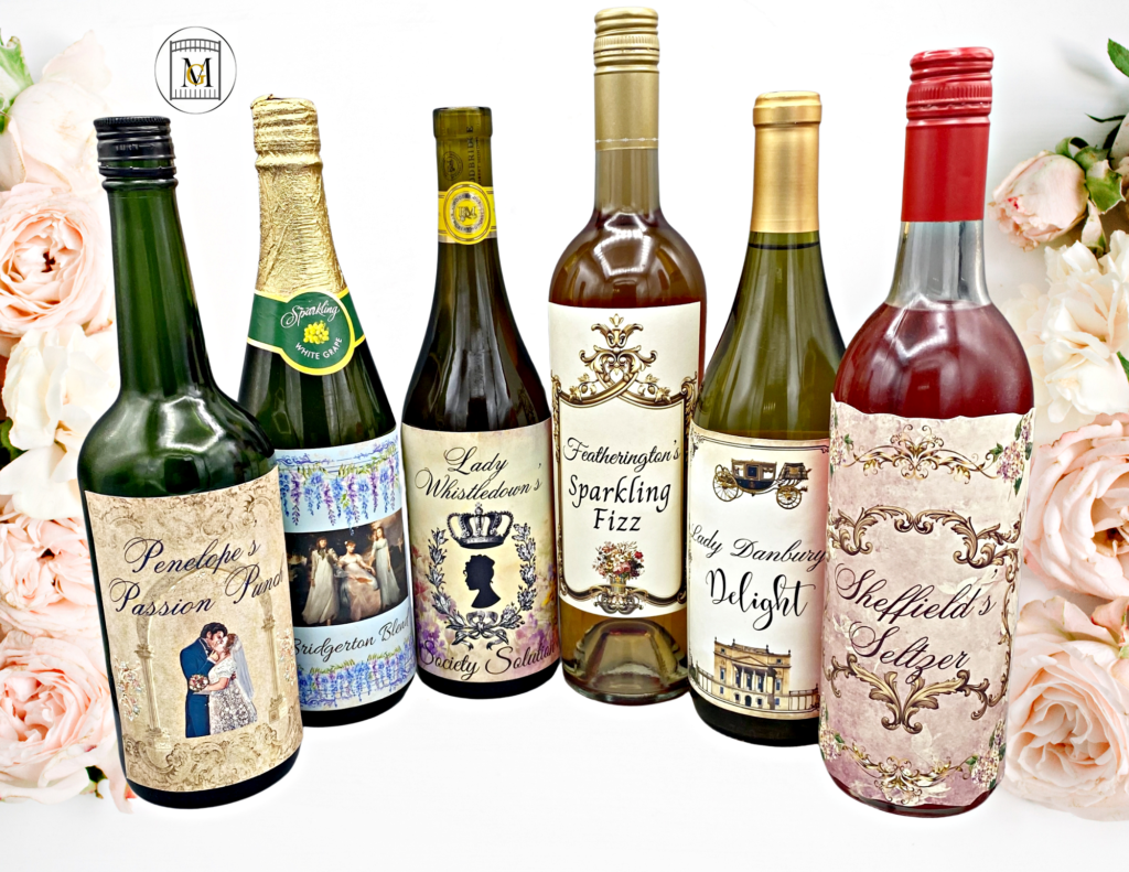 Bridgerton Party Wine and 2 Liter Bottle Label Bundle Download · Major ...