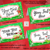 Grinch place cards/Food Tent Labels