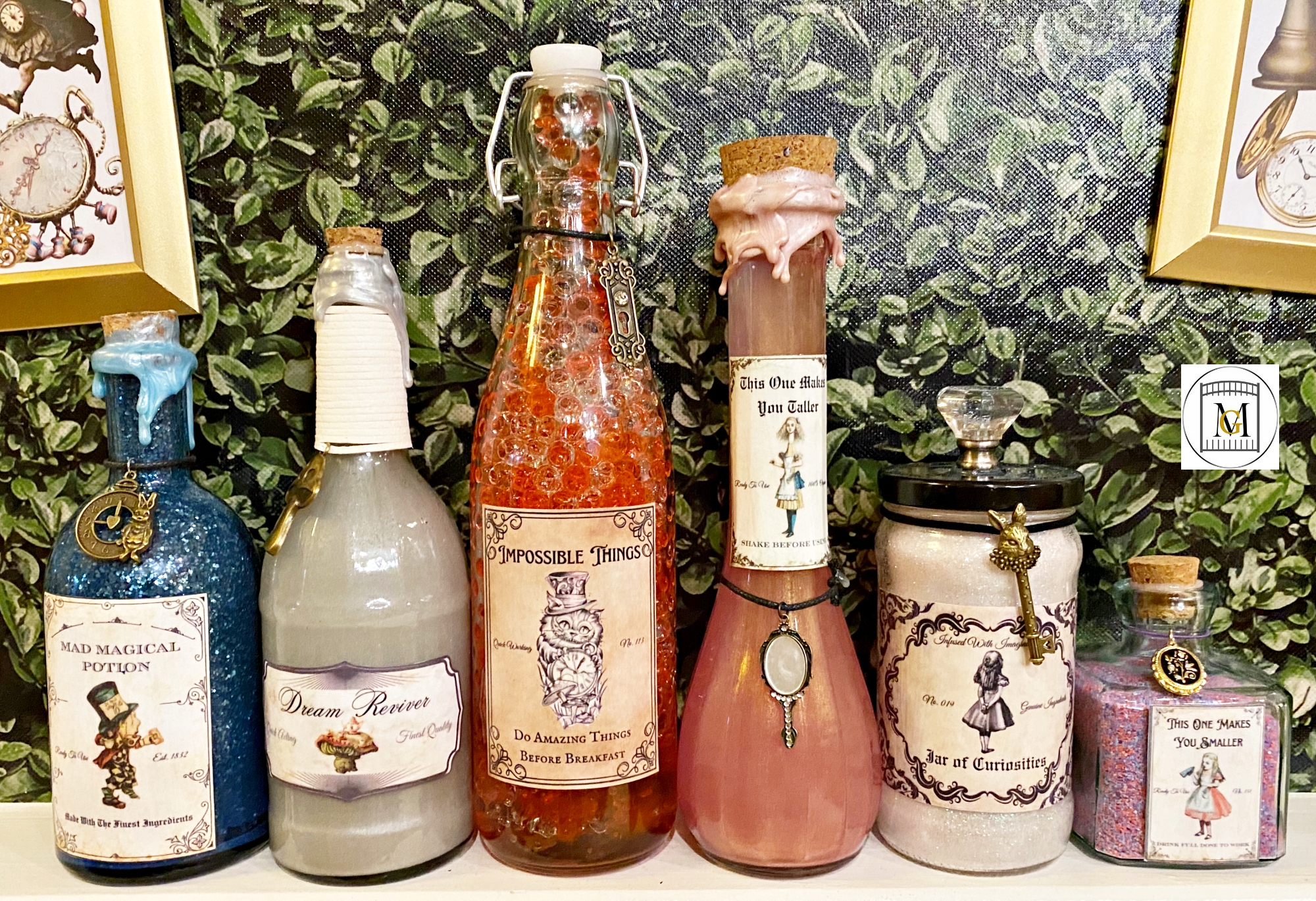 Alice In Wonderland Potion Bottle Labels