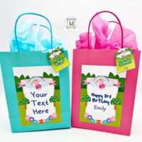 Peppa Pig Gift/Favor Bag Label