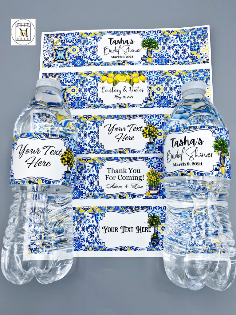 Aperturee Vintage Floral Tile Rectangle Tablecloth, Blue and Yellow Mediterranean, Portuguese Azulejo Style Decor
