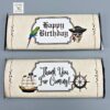 Pirate Hershey Bar Labels