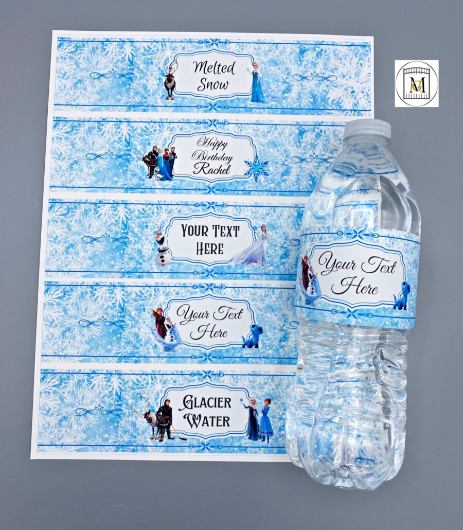 Frozen Water Bottle Labels