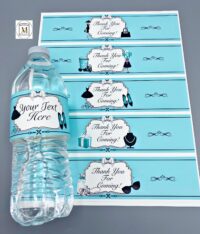 Tiffany Water Bottle Labels