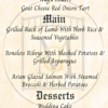 Harry Potter Party Menu