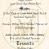 Harry Potter Party Menu