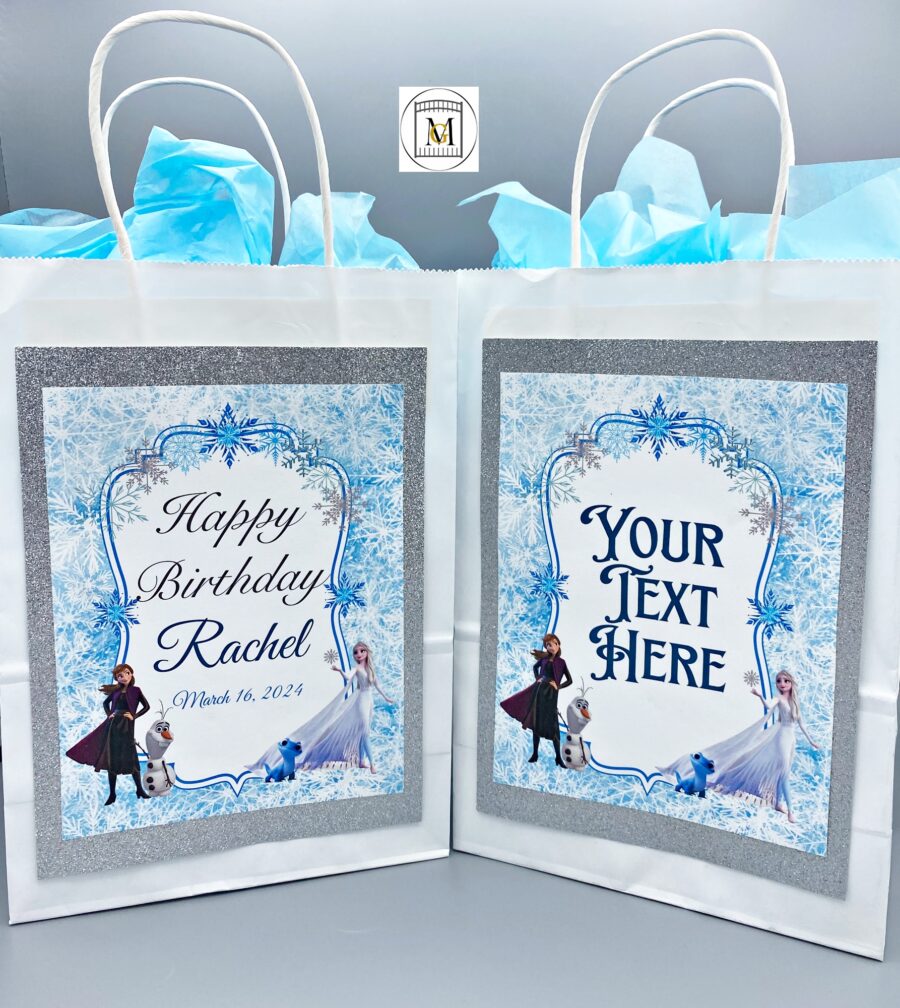 Frozen Gift/Favor Bag Labels