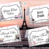 Paris Food Tent/Place Cards