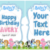 Bluey Favor Gift Bag Label