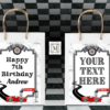 Racing Car Gift Bag Labels