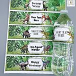 Dinosaur Water Bottle Labels