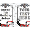 Racing Car Gift Bag Labels