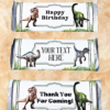 Dinosaur Hershey Bar Label