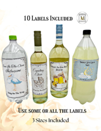 Baby Shower 2-Liter/Wine Bottle Labels