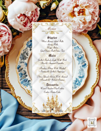 Fairytale Castle Cinderella Menu