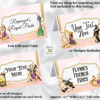 Rapunzel Food Tents/Place Cards