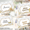 Fairytale Castle Food Tent/Place Card Labels