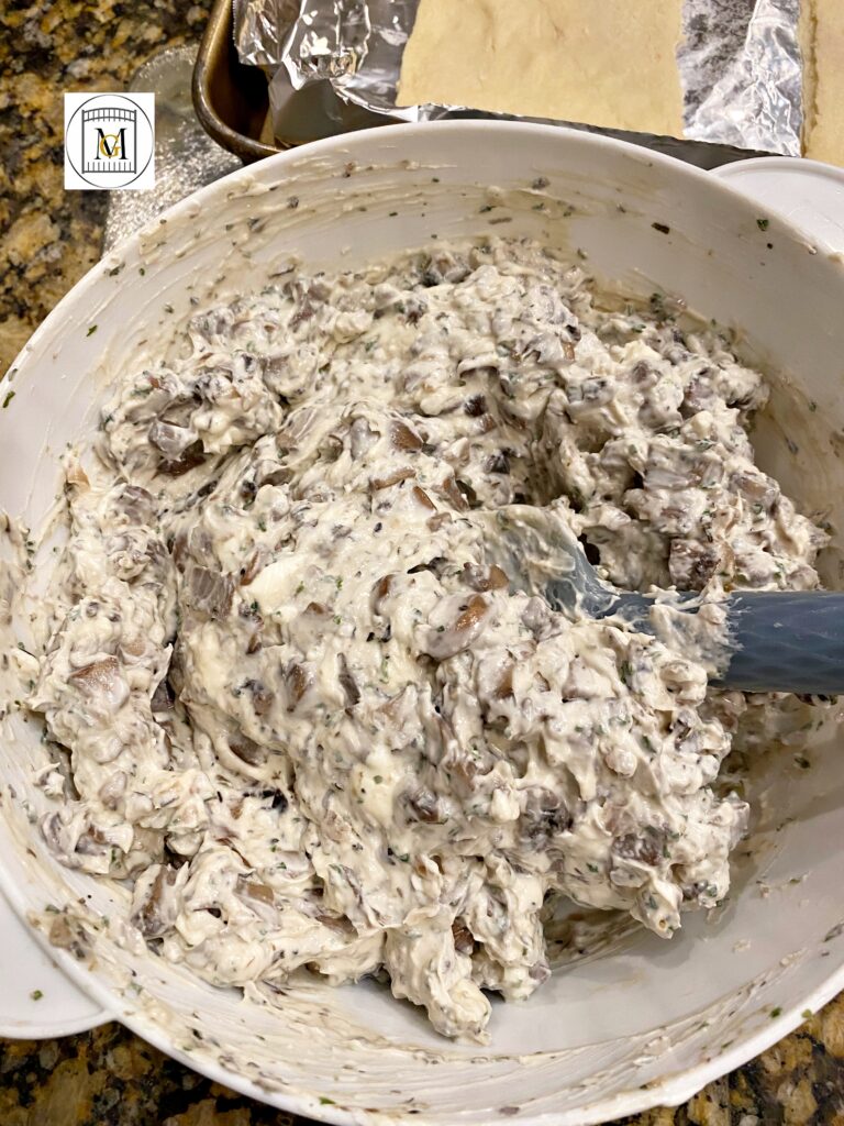 Mushroom and Cream Cheese Spirals