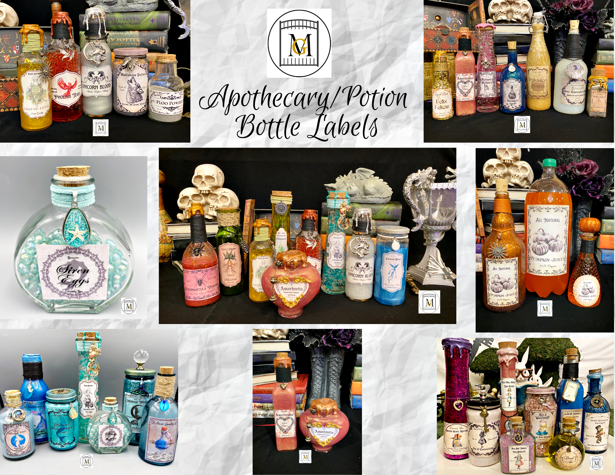 Potion-Apothecary Bottle Label Downloads