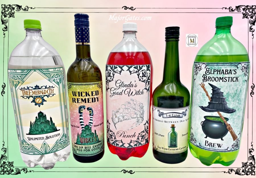 Wicked-Wiz 2-Liter/Wine Bottle Labels