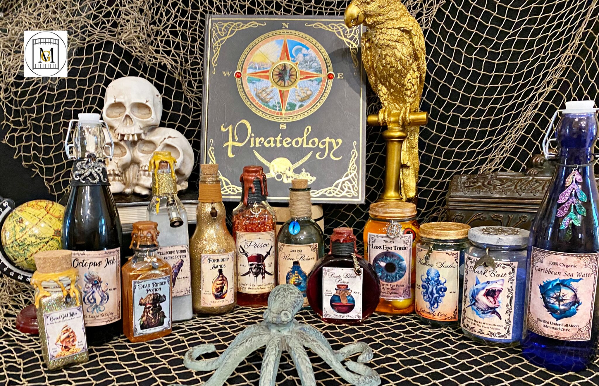 Pirate Potion Bottle Labels