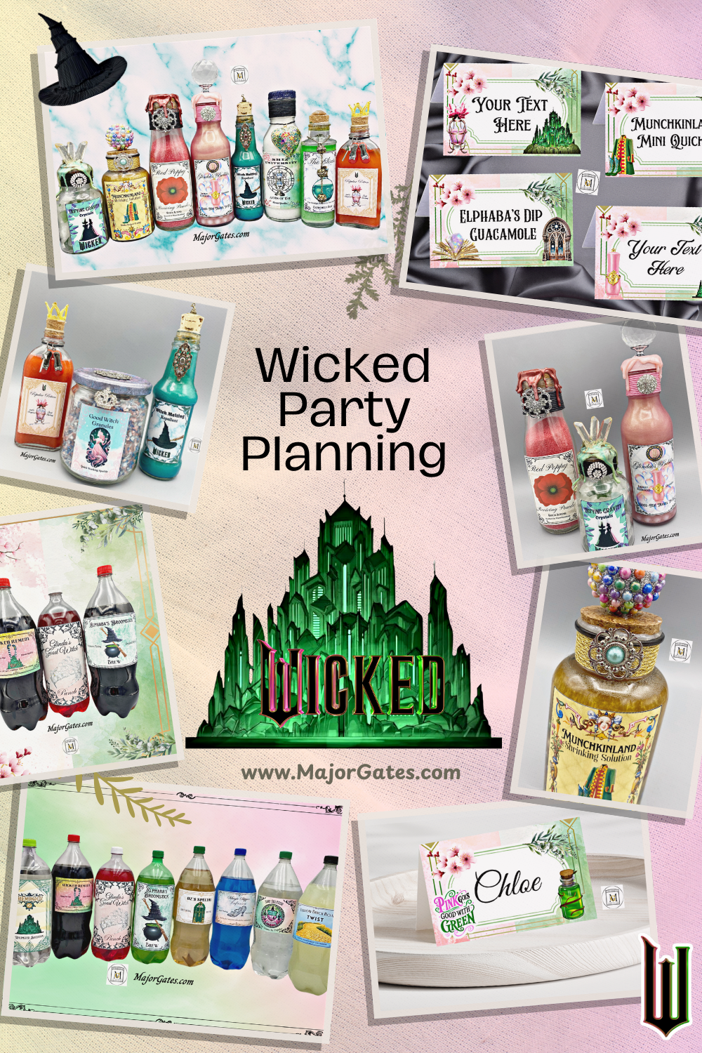 Wicked DIY Party Label Downloads