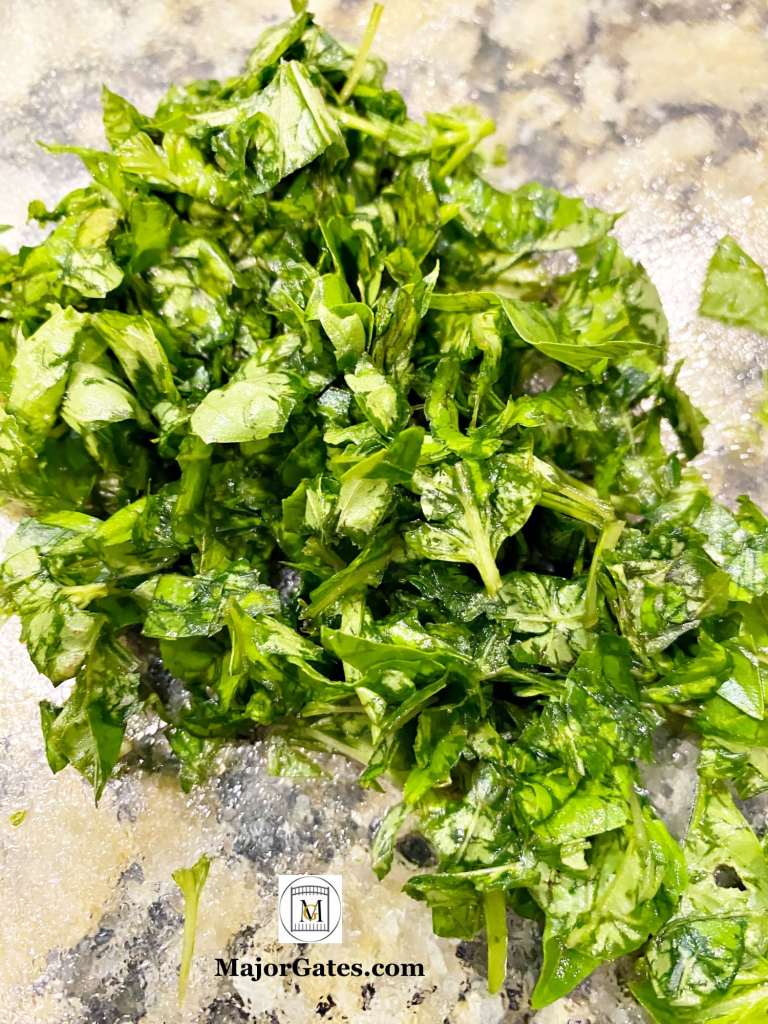 Freshly chopped basil