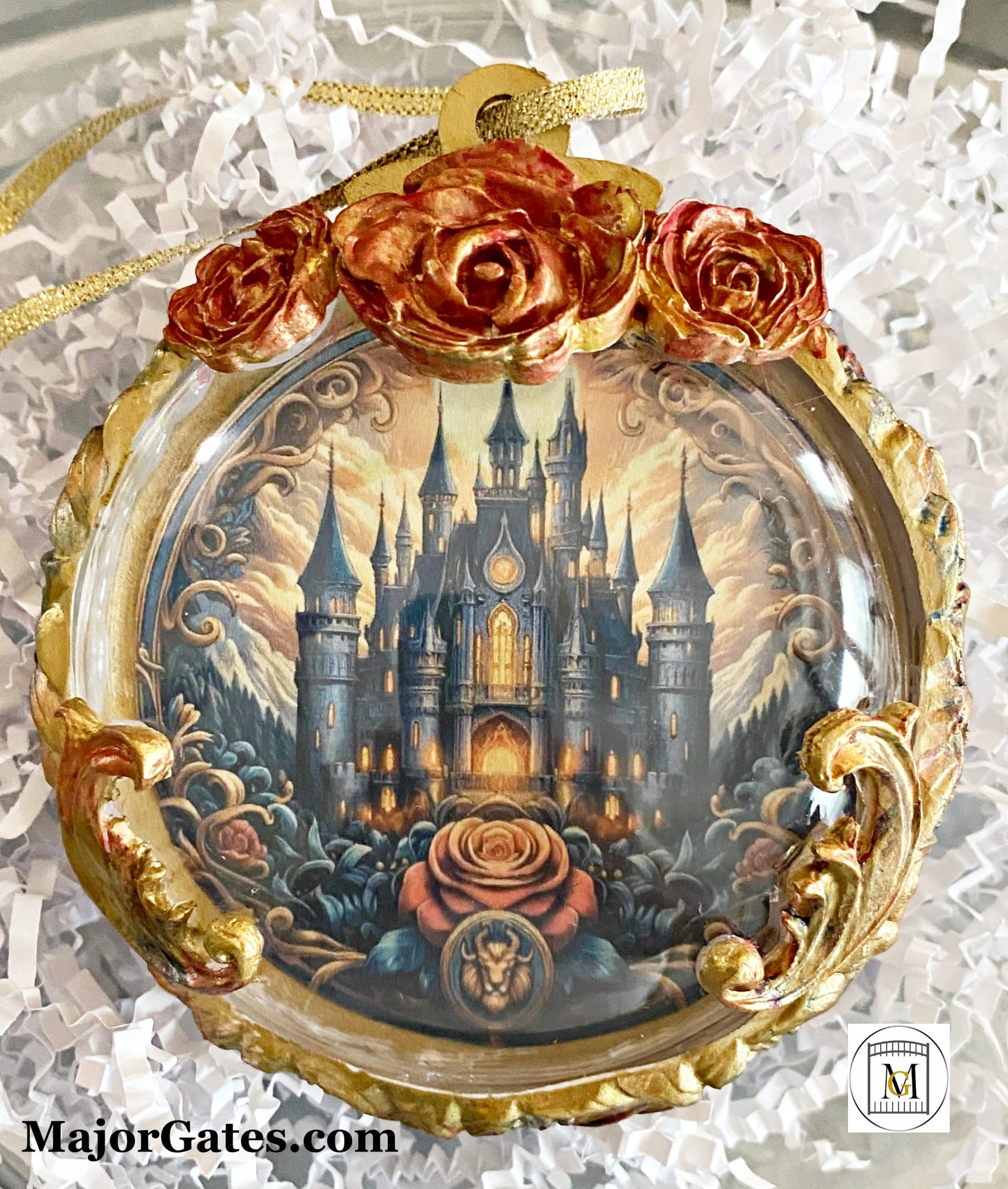 DIY Beauty and The Beast Christmas Ornament