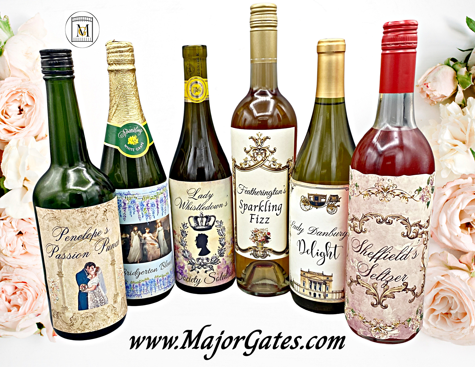 Bridgerton 2-Liter/Wine Bottle Labels