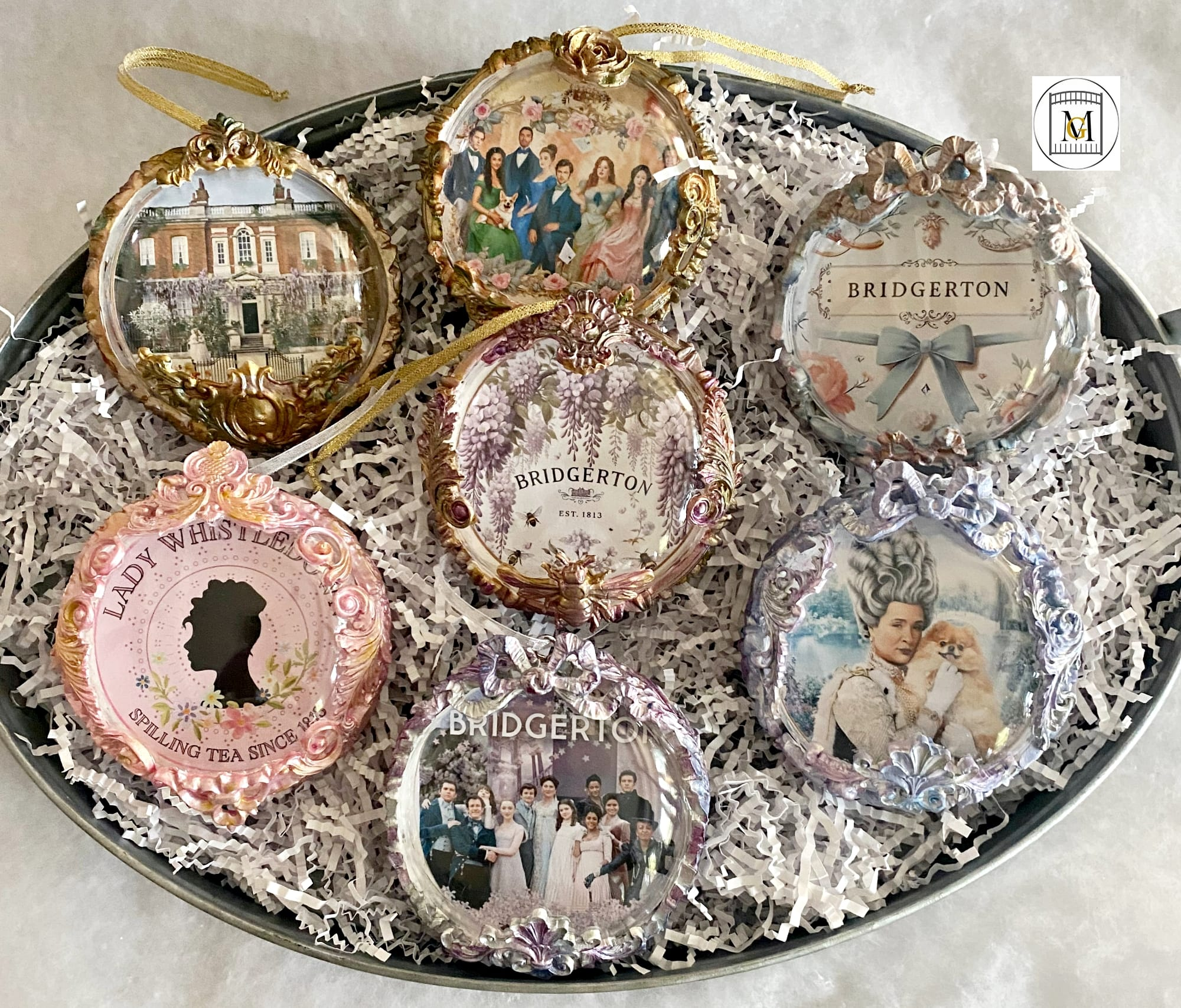 DIY Bridgerton Ornaments