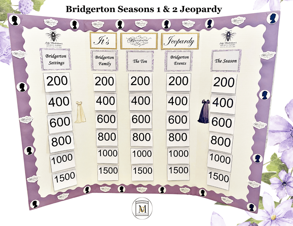 Bridgerton Jeopardy Season 1 and 2