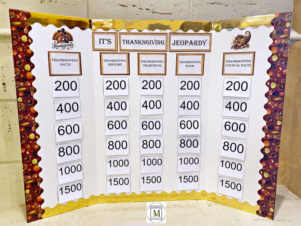 Thanksgiving Trivia/Jeopardy Game Download · Major Gates
