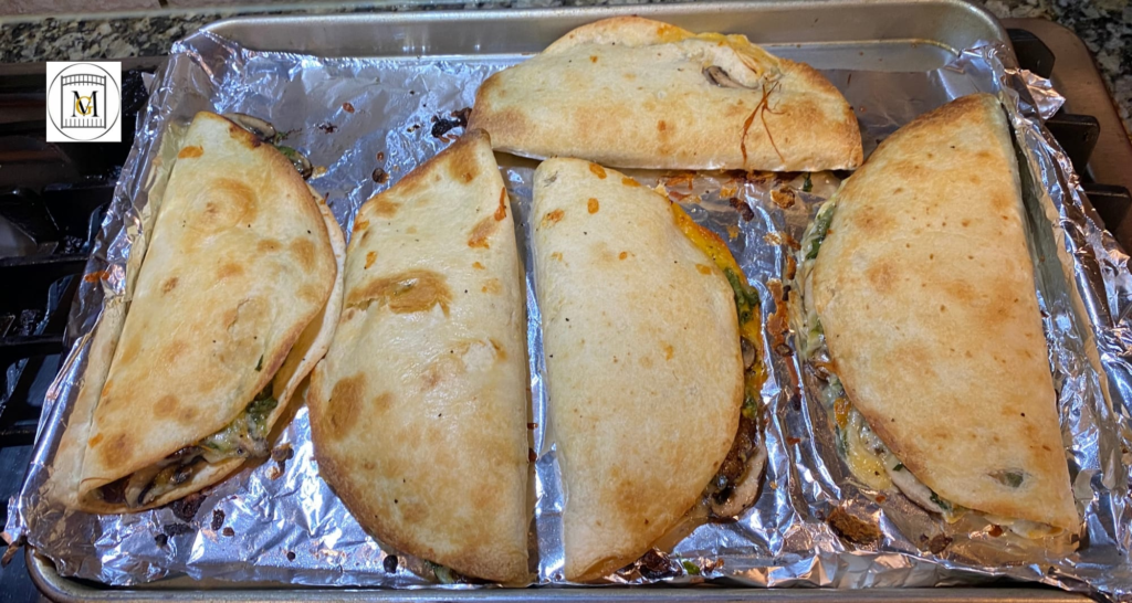 Baked Mushroom and Spinach Quesadillas