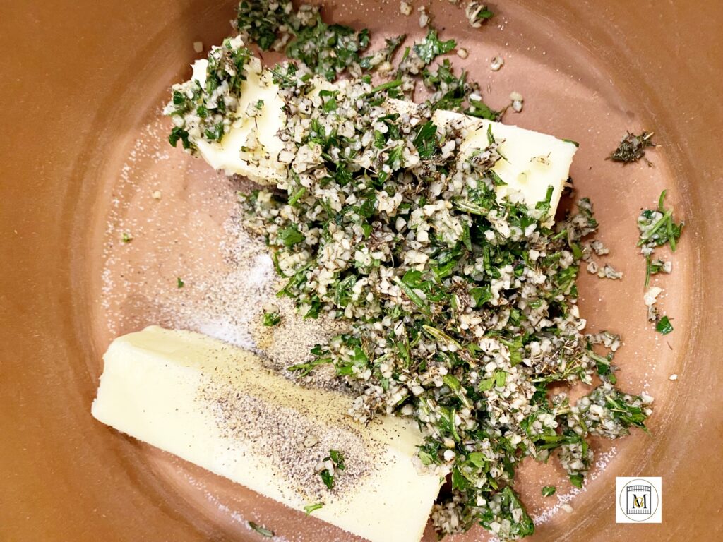 Butter with seasonings