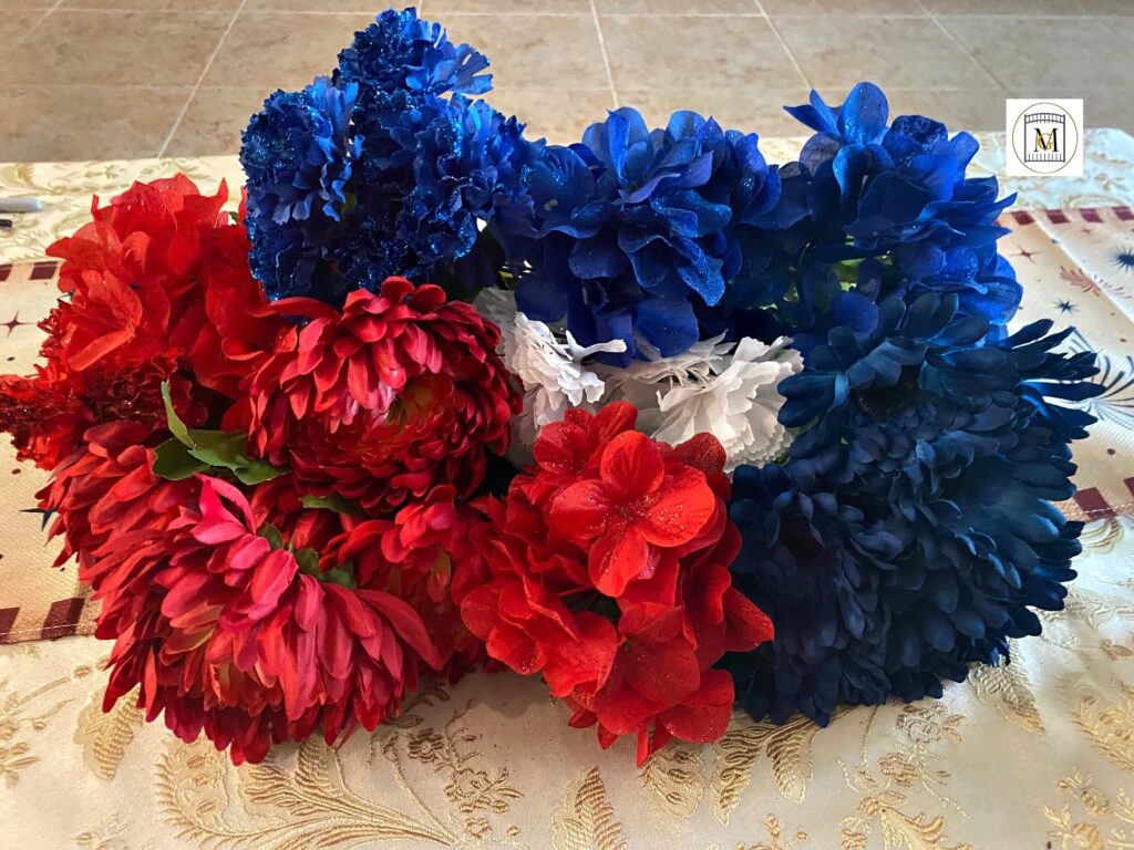 Americana Picture Frame Centerpiece