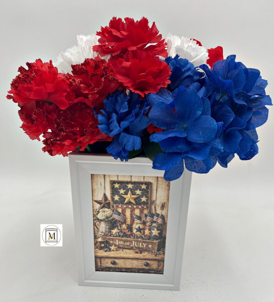 Americana Picture Frame Centerpiece
