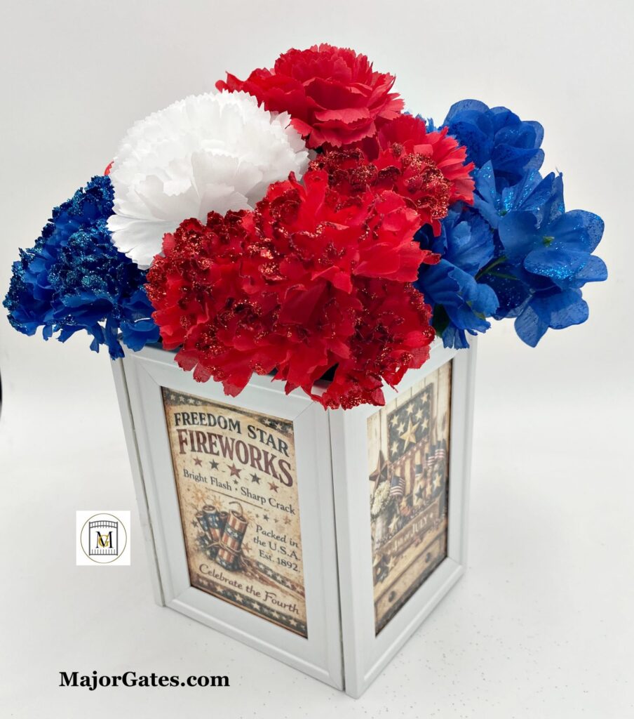 Americana Picture Frame Centerpiece