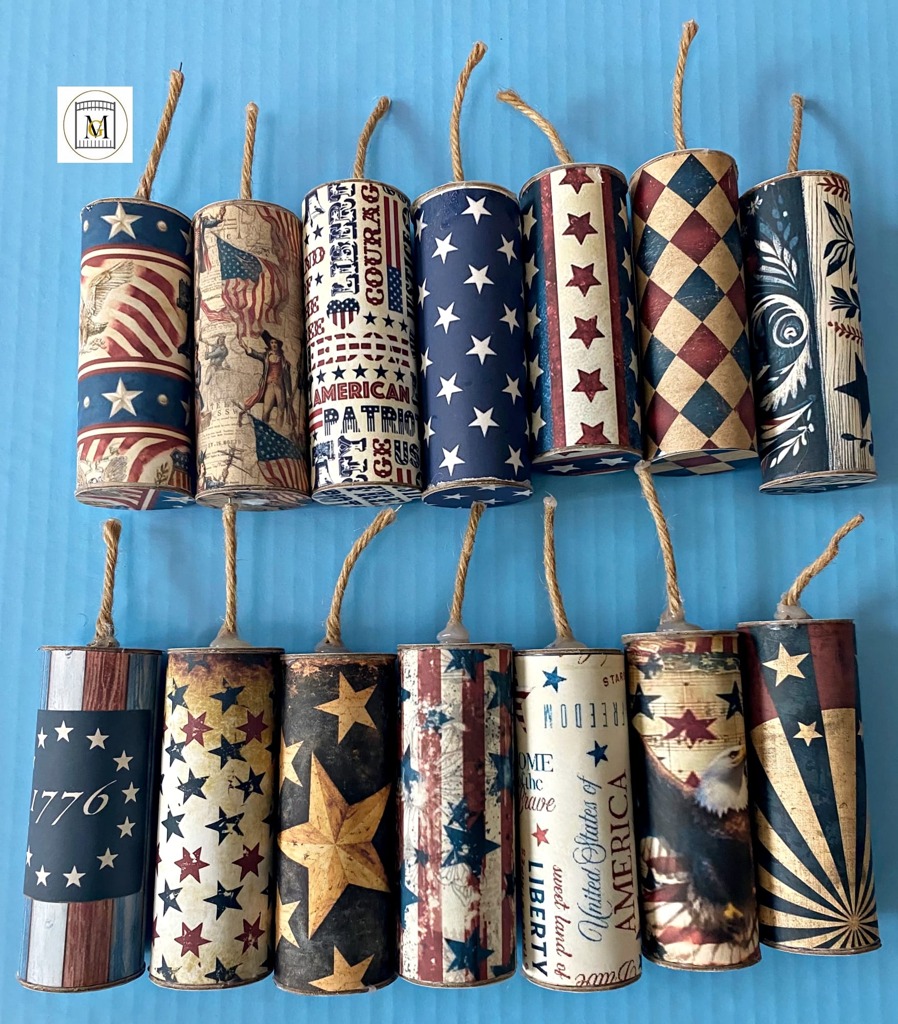 Vintage Faux Fireworks