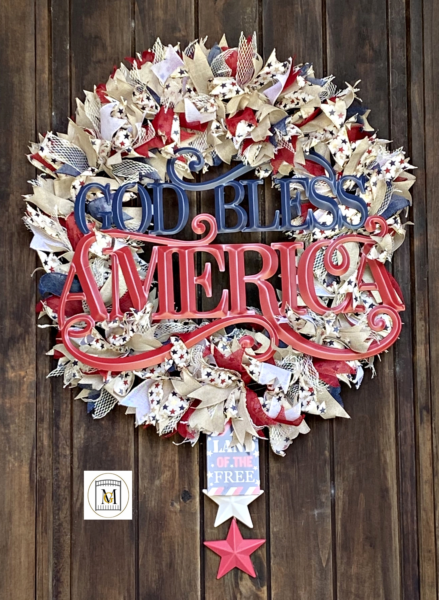 Patriotic Door Wreath