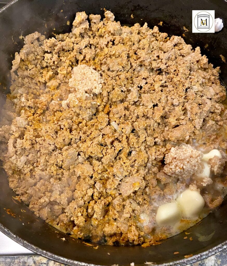 One-Pot Creamy Ground Turkey and Cheesy Butter Pasta
