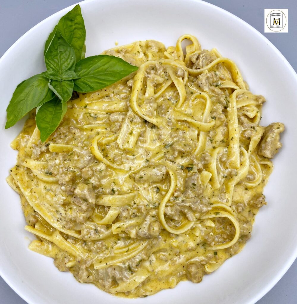 One-Pot Creamy Ground Turkey and Cheesy Butter Pasta