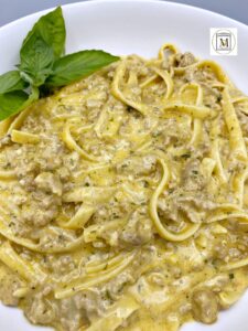 One-Pot Creamy Ground Turkey and Cheesy Butter Pasta